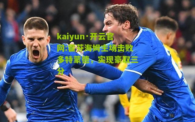 kaiyun·开云官网:霍芬海姆主场击败多特蒙德，实现豪取三分
