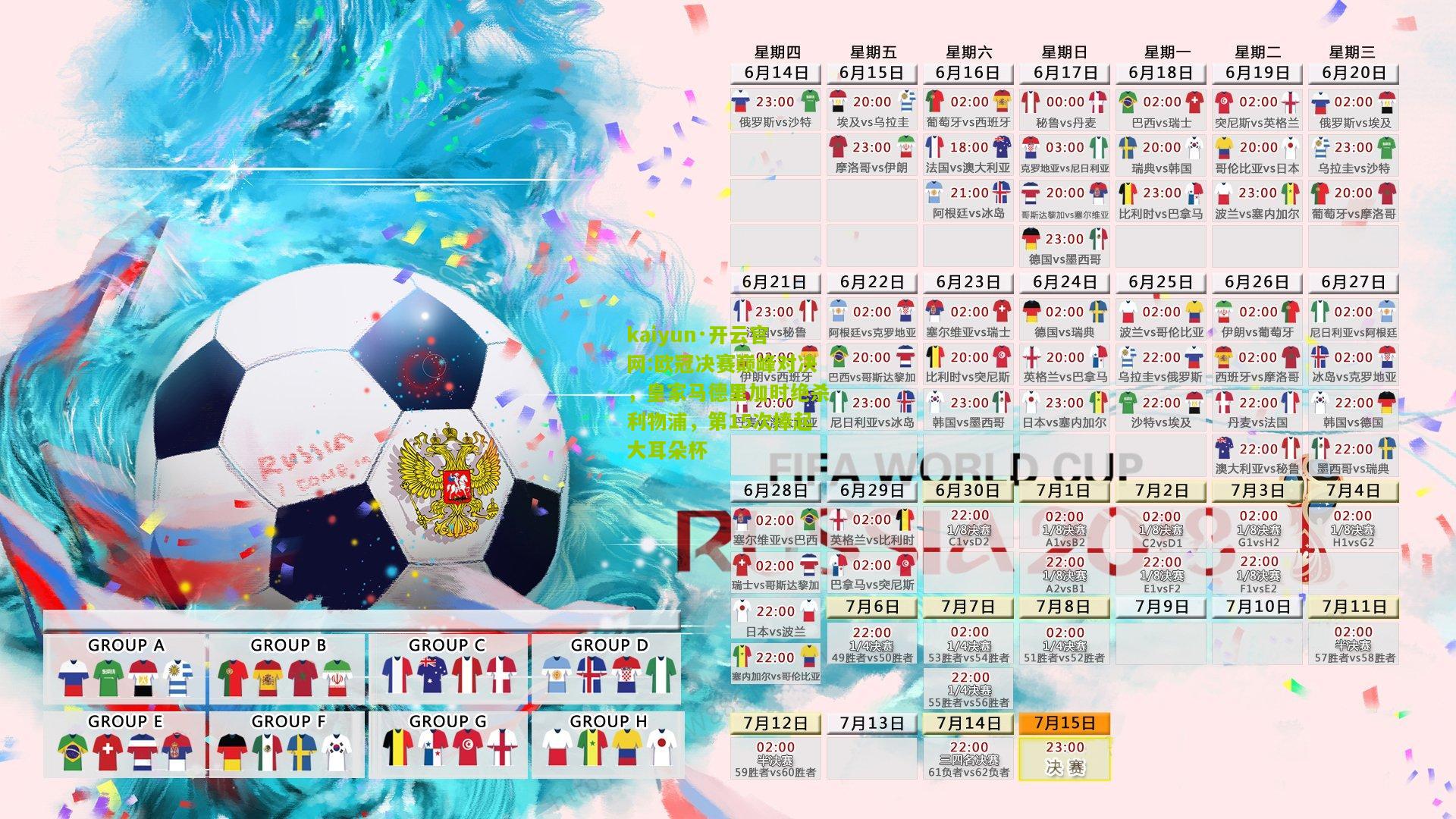 kaiyun·开云官网:欧冠决赛巅峰对决，皇家马德里加时绝杀利物浦，第15次捧起大耳朵杯