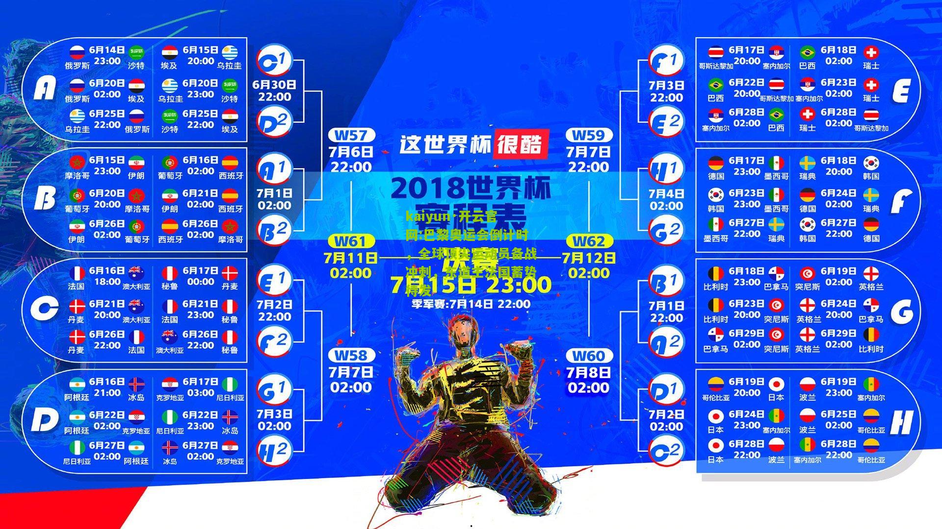 kaiyun·开云官网:巴黎奥运会倒计时，全球顶尖运动员备战冲刺，东道主法国蓄势待发